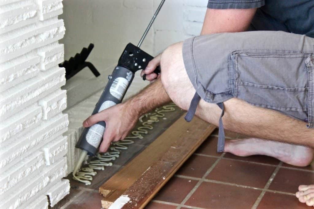 DIY Fireplace makeoverpart 3-Building a Wooden Hearth