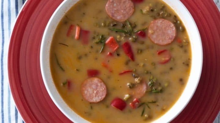 Mung Bean Curried Soup
