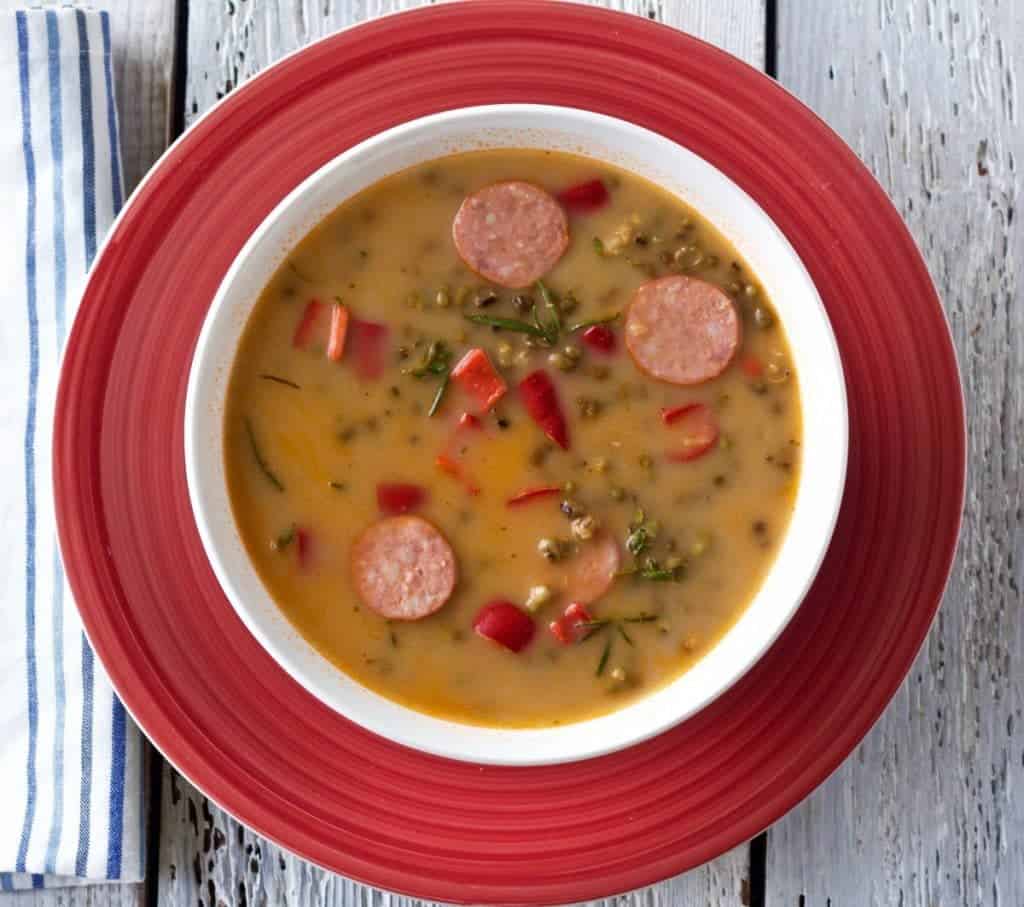 Mung Bean Curried Soup