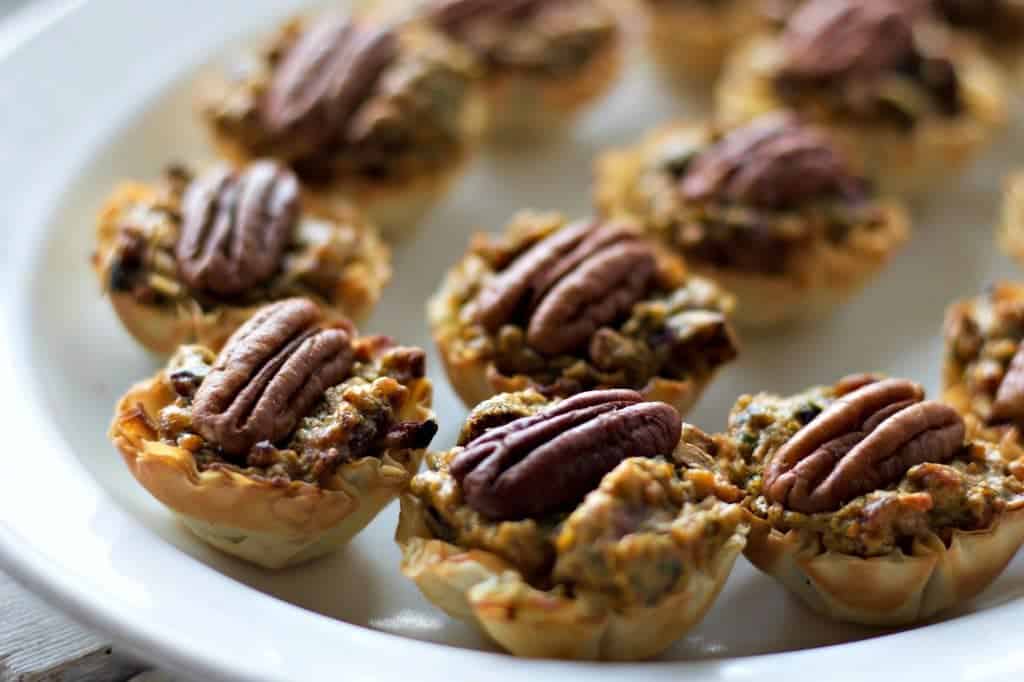 Low Carb Chorizo Spinach Fillo Cup Appetizers
