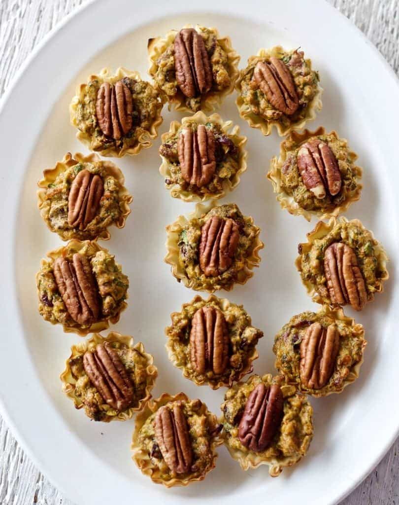 Low Carb Chorizo Spinach Fillo Cup Appetizers
