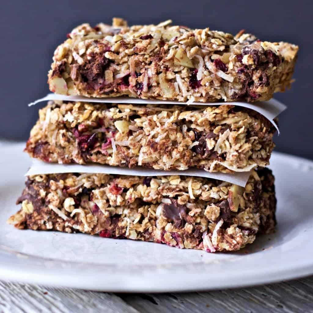 Homemade Healthy Coconut Cranberry Choco Bars 1 homemade healthy coconut cranberry choco bars