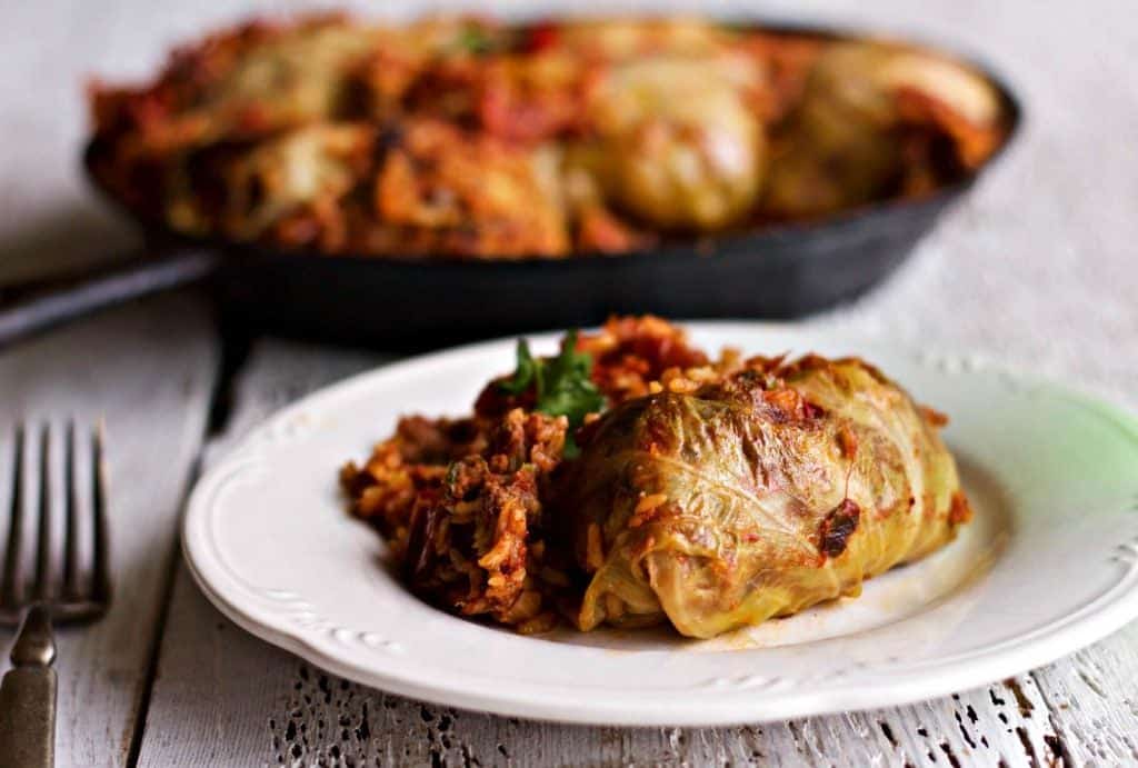 Chorizo Cabbage Rolls Skillet Dinner