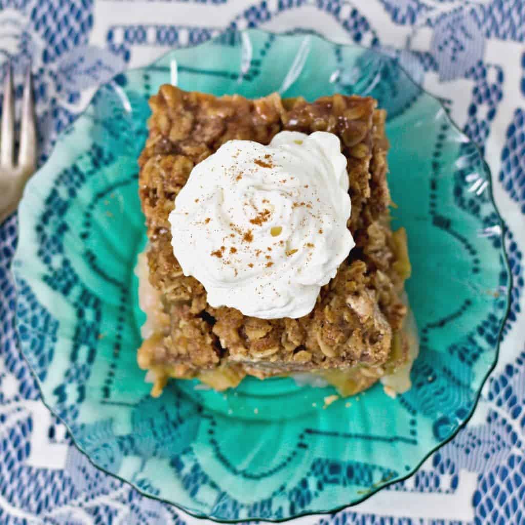Rhubarb Apple Fruit Crisp https://homemadefoodjunkie.1wp.site