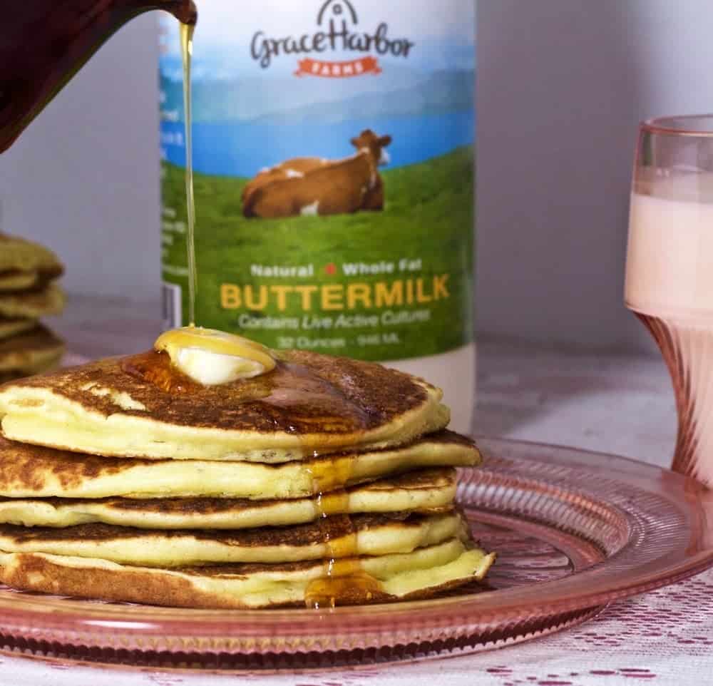 Grace Harbor Farms Buttermilk Pancakes. So rich and flavorful.https://homemadefoodjunkie.1wp.site