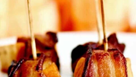 Bacon Wrapped Sweet Potatoes