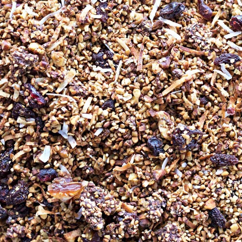 Steel Cut Oats Quinoa Gravel Granola 3 Steel Cut Oats Quinoa Gravel Granola No Processed Sugar in this healthy High-Fiber, Low-Sodium, Vegan, Vegetarian, Dairy-Free, Gluten-Free, Gravel textured Granola https://homemadefoodjunkie.1wp.site