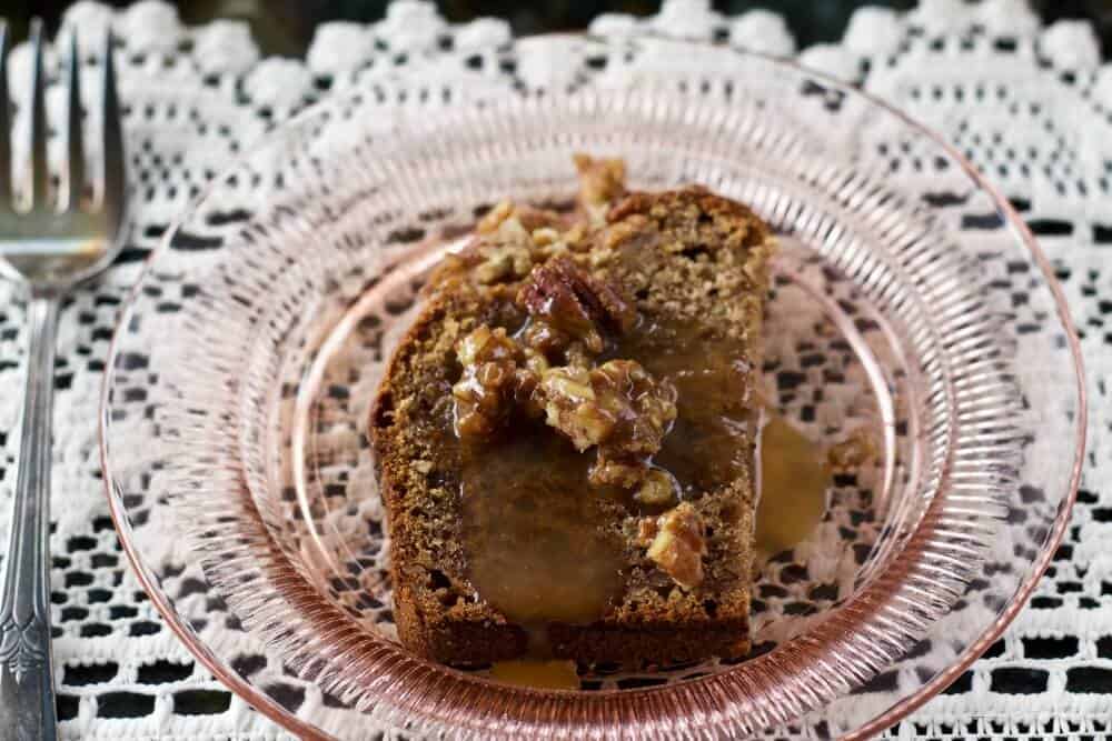 Caramel Pecan Banana Date Bread