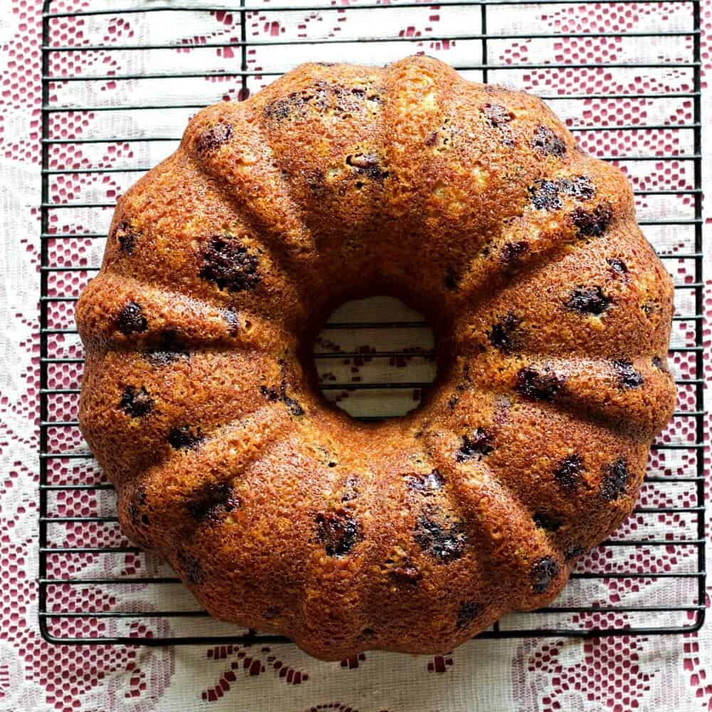 Blueberry Lemon Chia Seed Bundt Cake