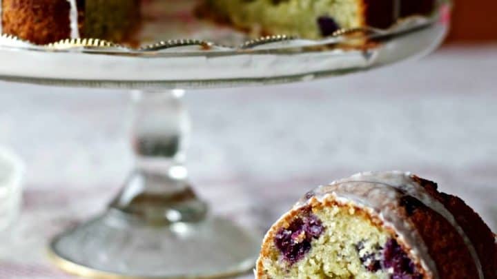 Blueberry Lemon Chia Seed Bundt Cake