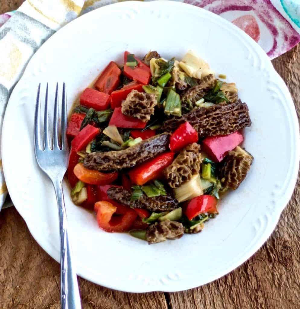 Morel Mushroom Vegetable Saute 5 Morel Mushroom Vegetable Saute