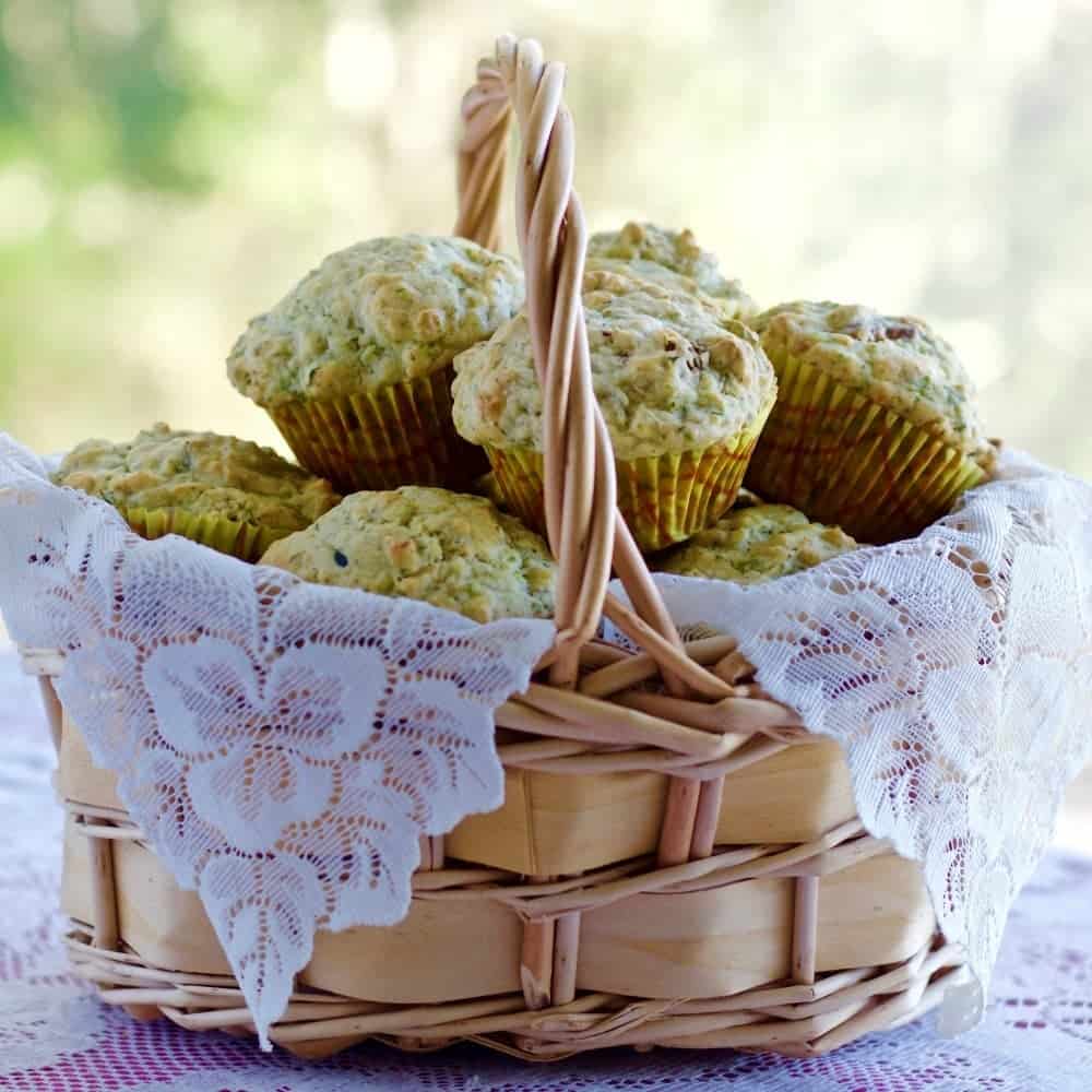 Savory Zucchini Bacon Cheese Muffins