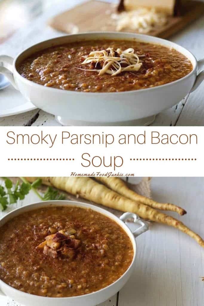 Smoky Parsnip and Bacon Soup-pin image