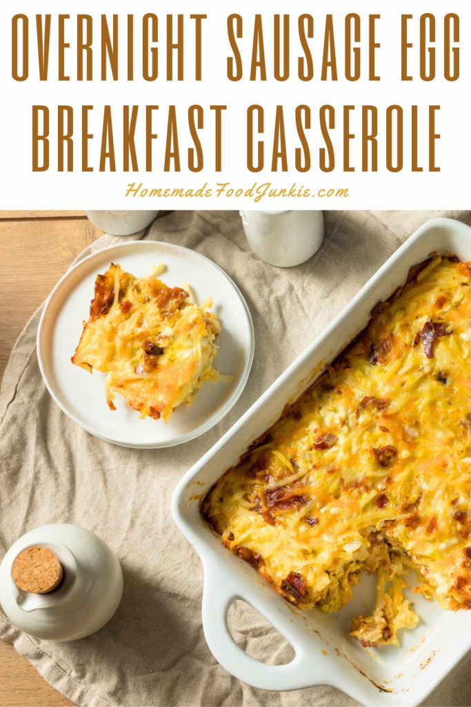 overnight sausage egg breakfast casserole