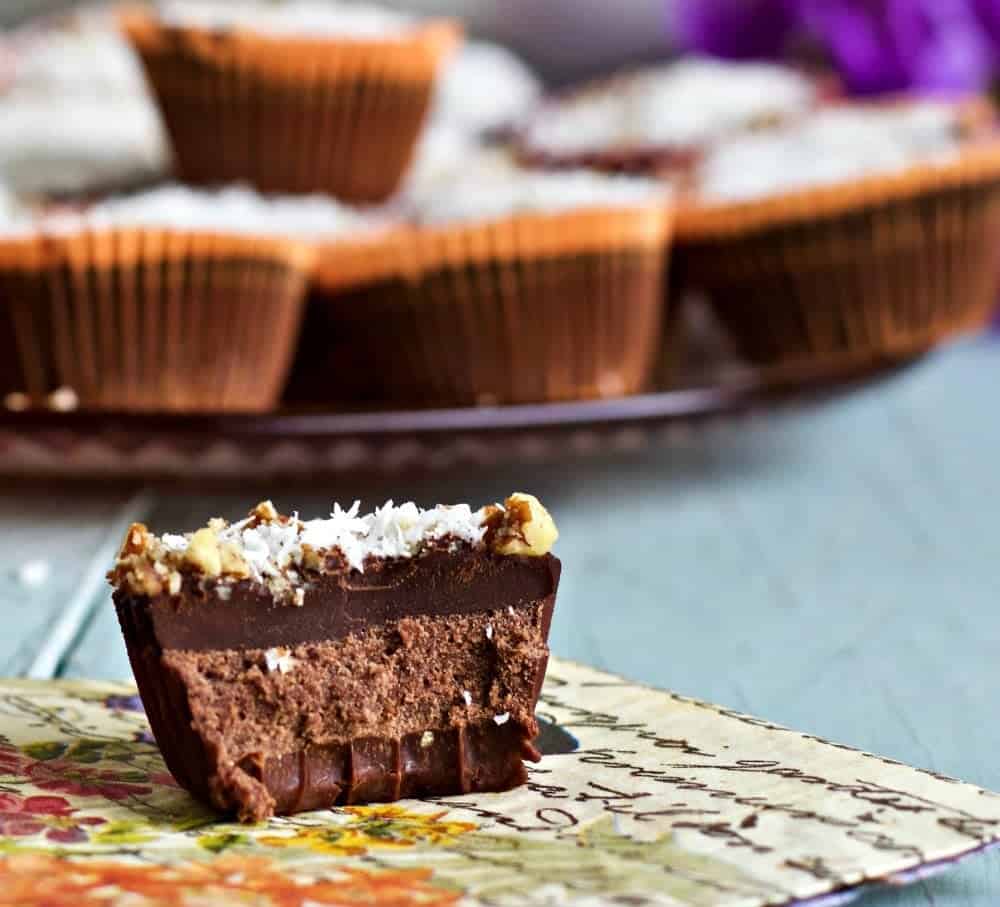 Chocolate Coconut Fat Bombs. These delicious little treats are Low-Carb, Low-Sodium, Vegetarian and Gluten-Free! Keep them in your fridge or freezer for a quick, high energy pick me up!