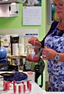 Mixing the mica and cocoa powder into the Lip Balm base for Natural Shimmering Lip Balm Mixing the mica and cocoa powder into the Lip Balm base for Natural Shimmering Lip Balm https://homemadefoodjunkie.1wp.site
