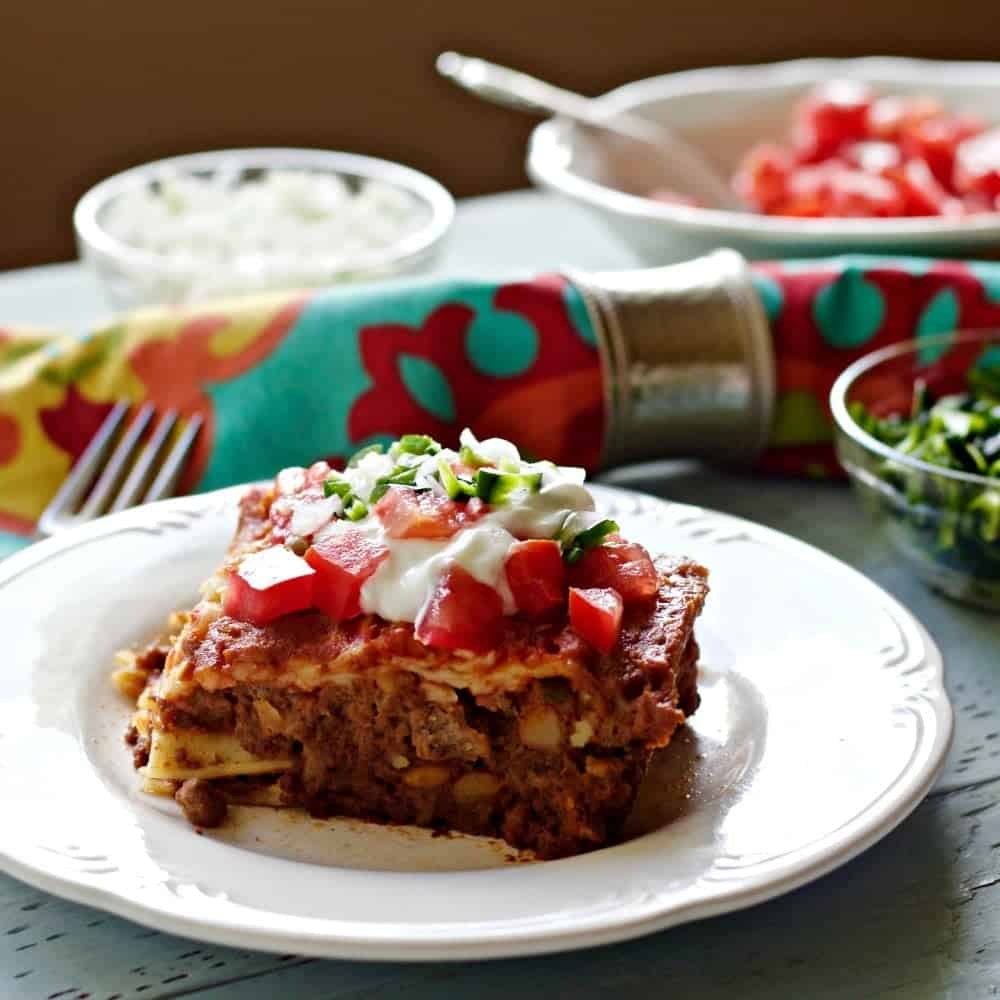 Mexican Manicotti casserole