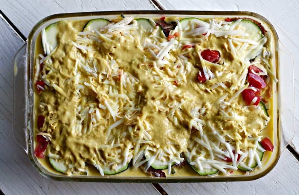 Overnight Smoky Zucchini Breakfast Casserole