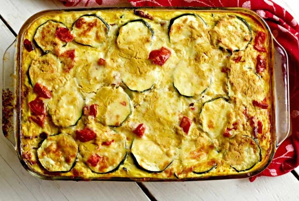 Overnight Smoky Zucchini Breakfast Casserole