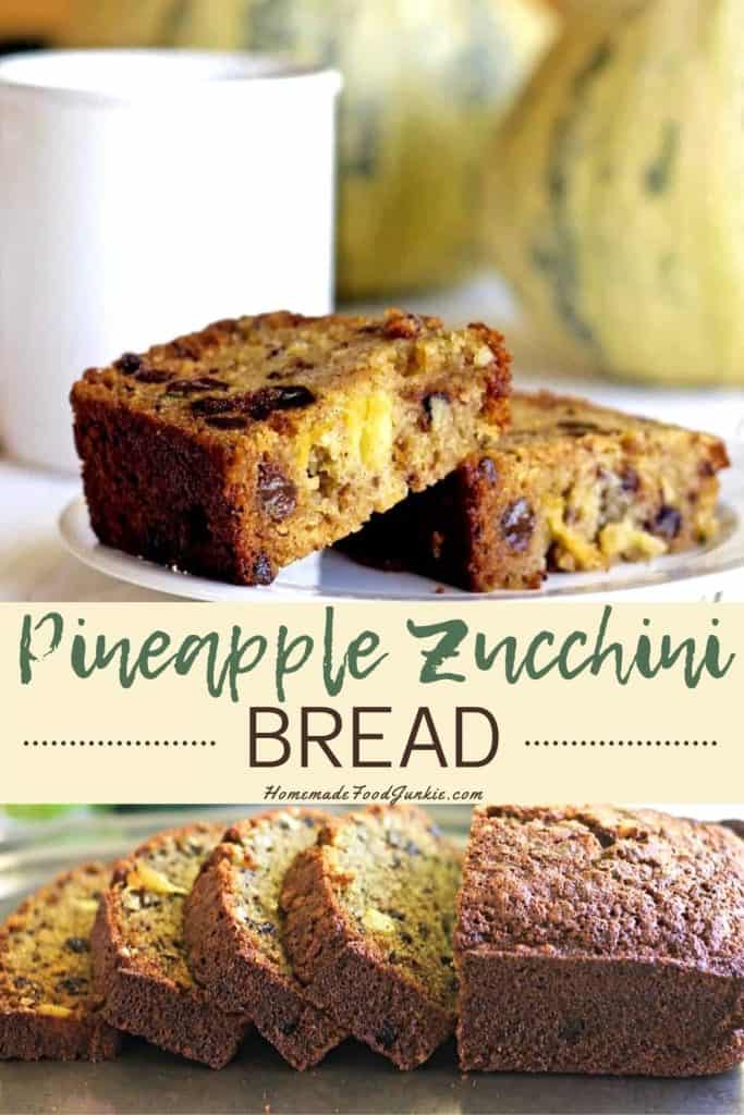 Pineapple zucchini bread-pin image