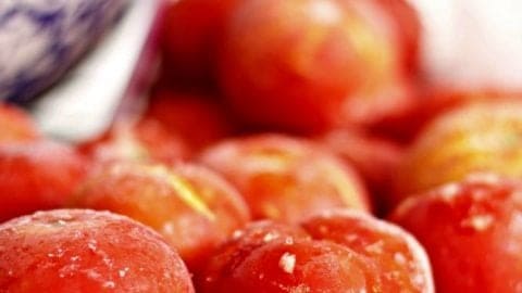 Freezing Tomatoes whole