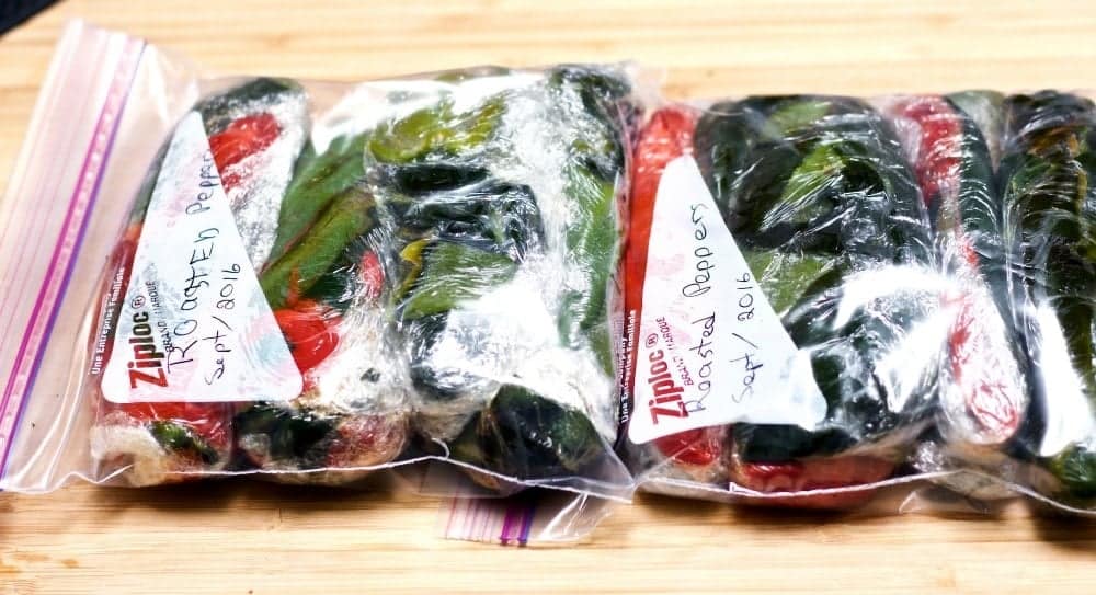 How to Roast Peppers for the freezer