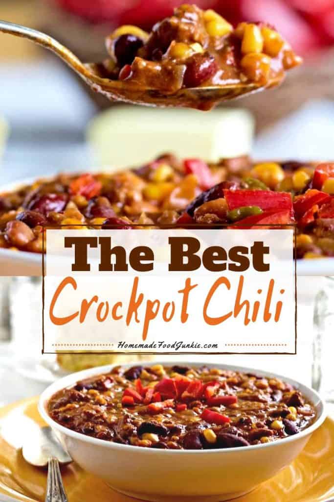 The Best Crockpot Chili-pin image