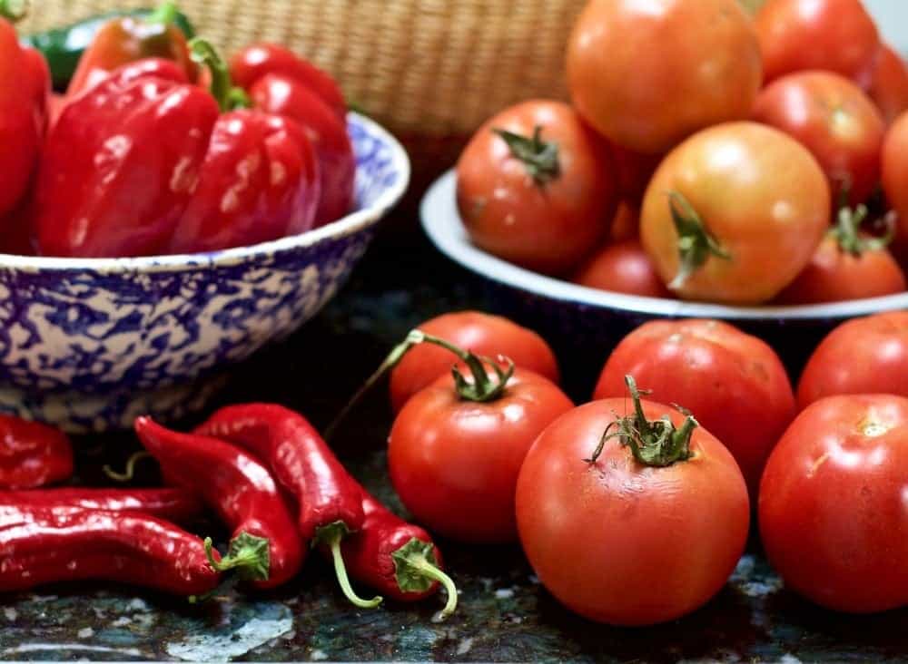 A Garden harvest in October 2016