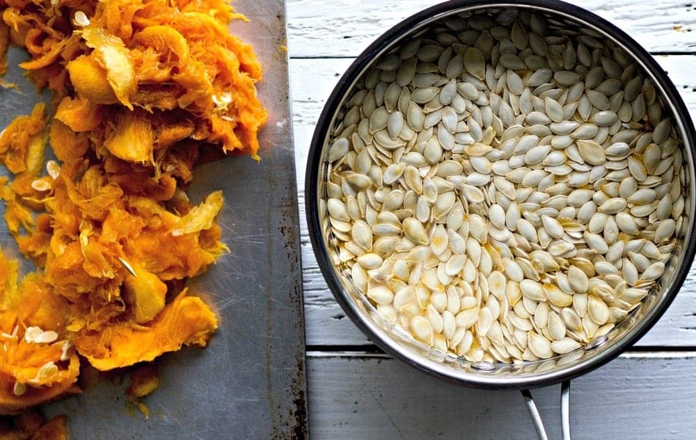 Sorted Pumpkin seeds for Roasted Pumpkin Seeds