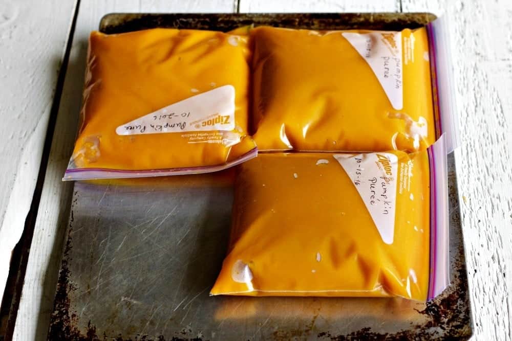 Roasted Pumpkin Puree from a fresh pumpkin