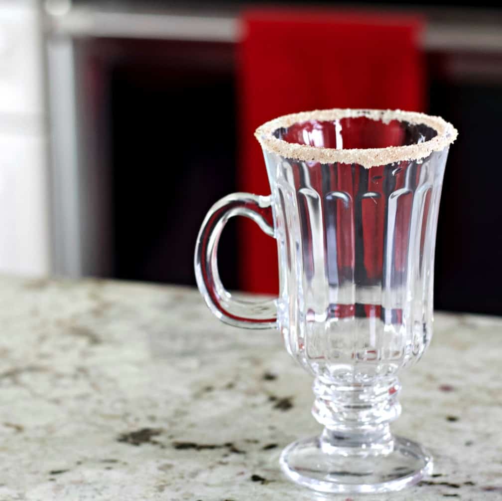 Rimmed glass