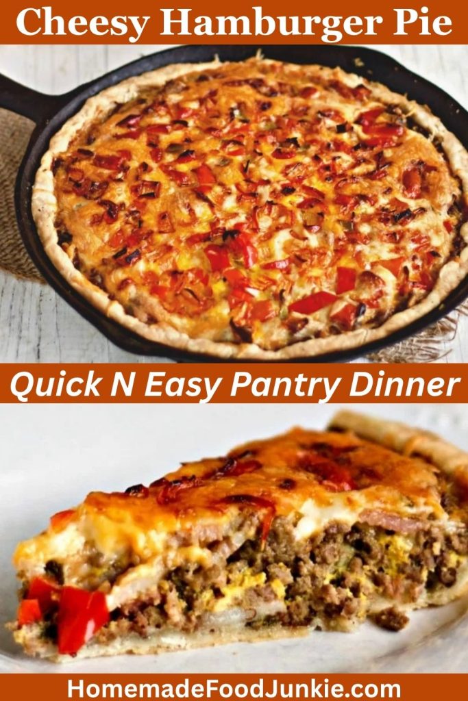 Cheesy Hamburger Pie Recipe-Easy One Skillet Dinner 2 Cheesy Hamburger Pie 1