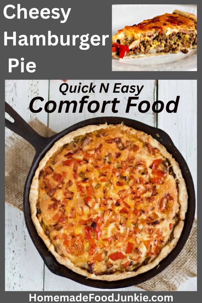Cheesy Hamburger Pie Recipe-Easy One Skillet Dinner 3 Cheesy Hamburger Pie copy