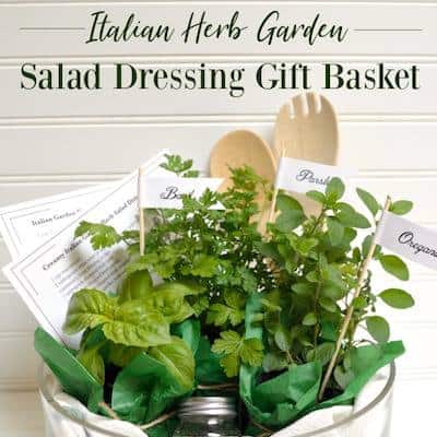 Salad dressing gift basket