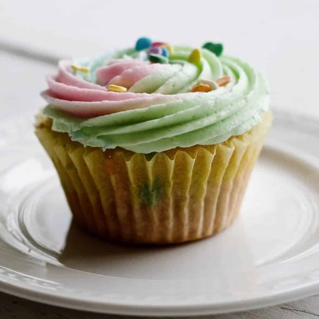 These adorable multi colored rainbow cupcakes are not only delicious, they are super cute! Colorful and fun, they are sure to be a hit at any gathering.