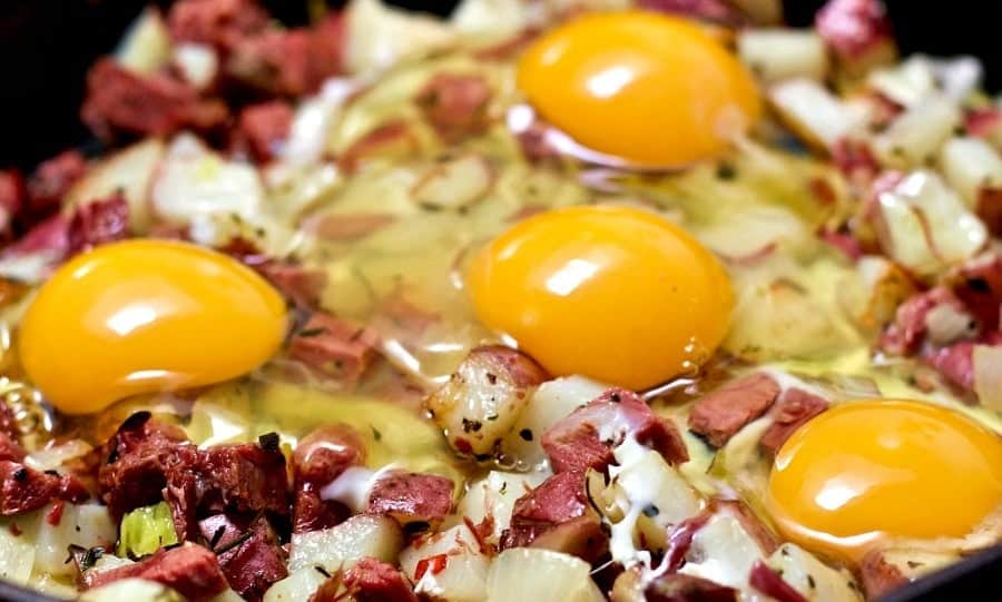 Corned Beef Hash and Eggs