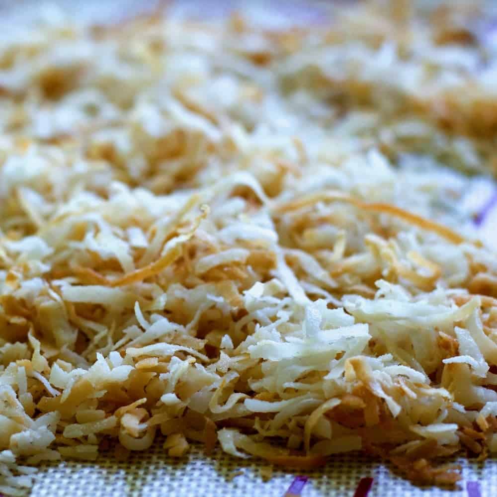 Toasted coconut