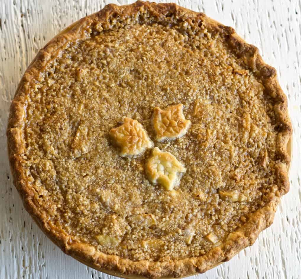 Sour Apple Pie with sourdough pie crust