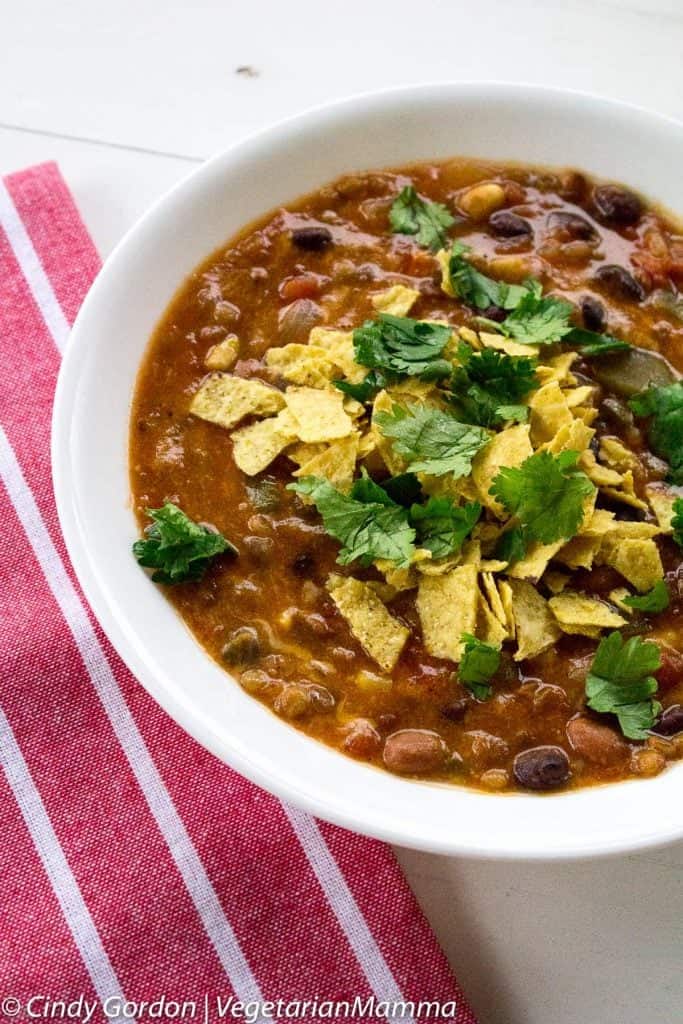 Instant Pot Taco Soup by Vegetarian Mama