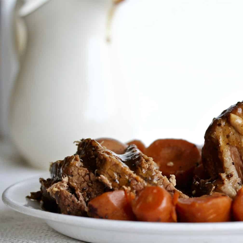 Instant Pot Roast Beef Dinner with Brown Gravy