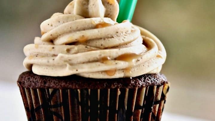 Mocha cupcakes with espresso buttercream frosting