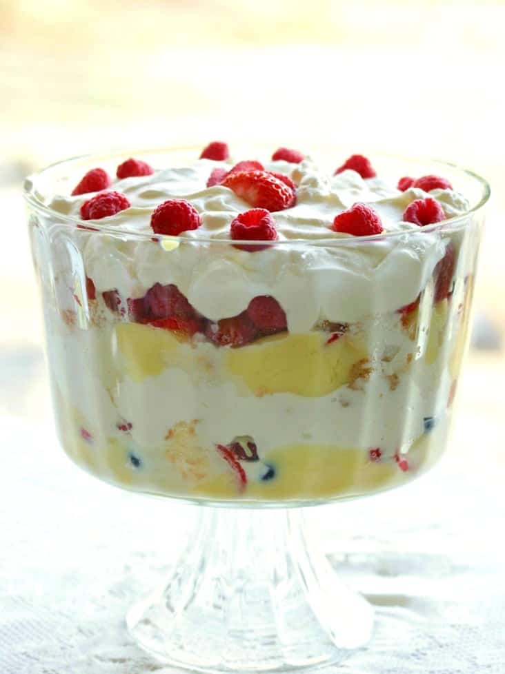 Banana Berry Trifle Dessert Recipe
