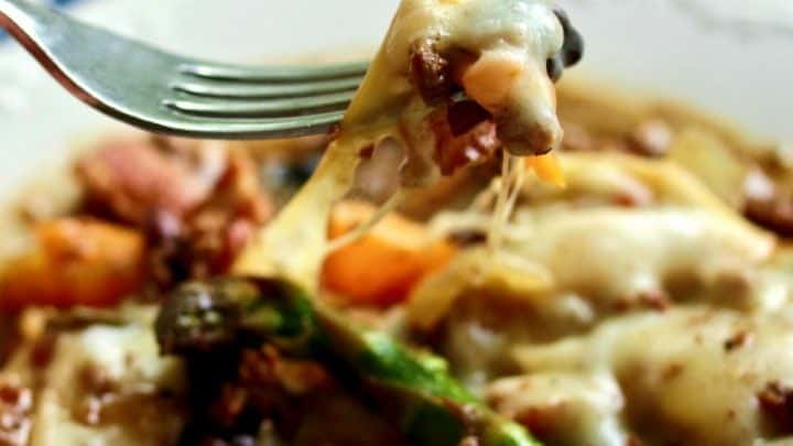 a Forkful of Moose meat Skillet Dinner