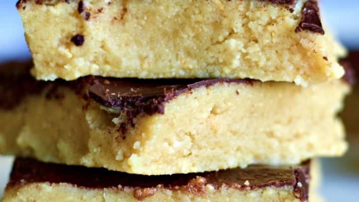 KETO Approved Peanut Butter Bars-stacked