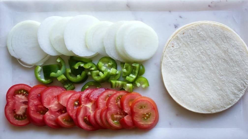 Fresh Vegetables for chili verde
