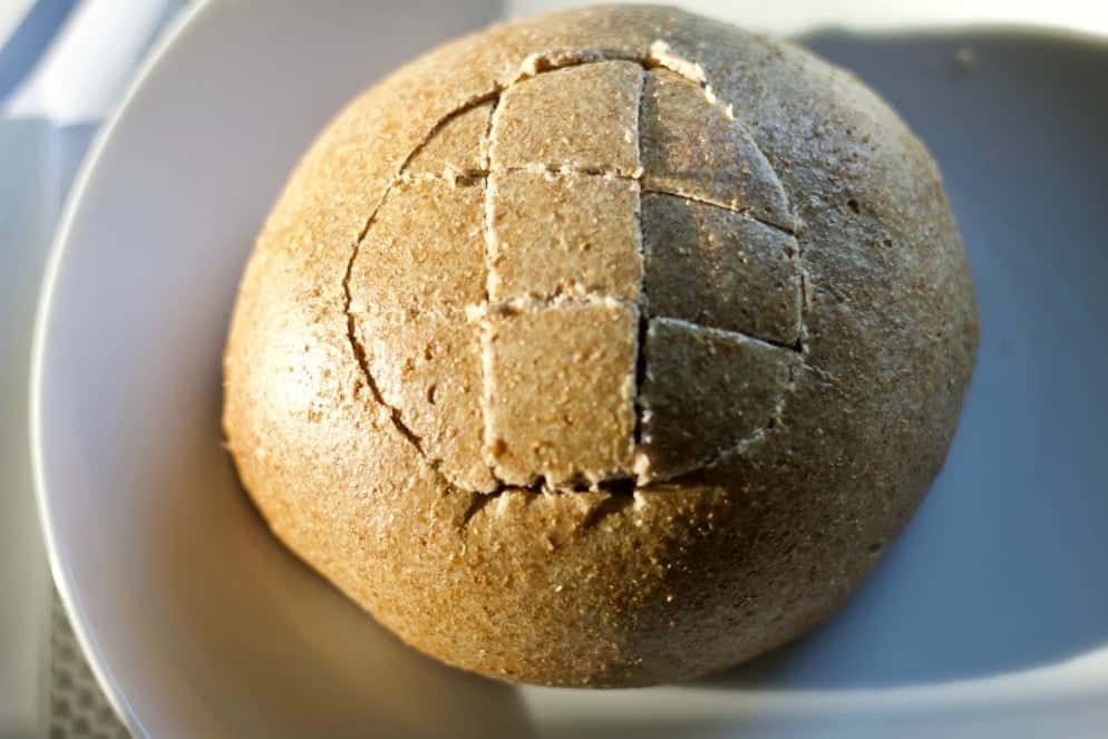 Cut Honey Oat bread bowls