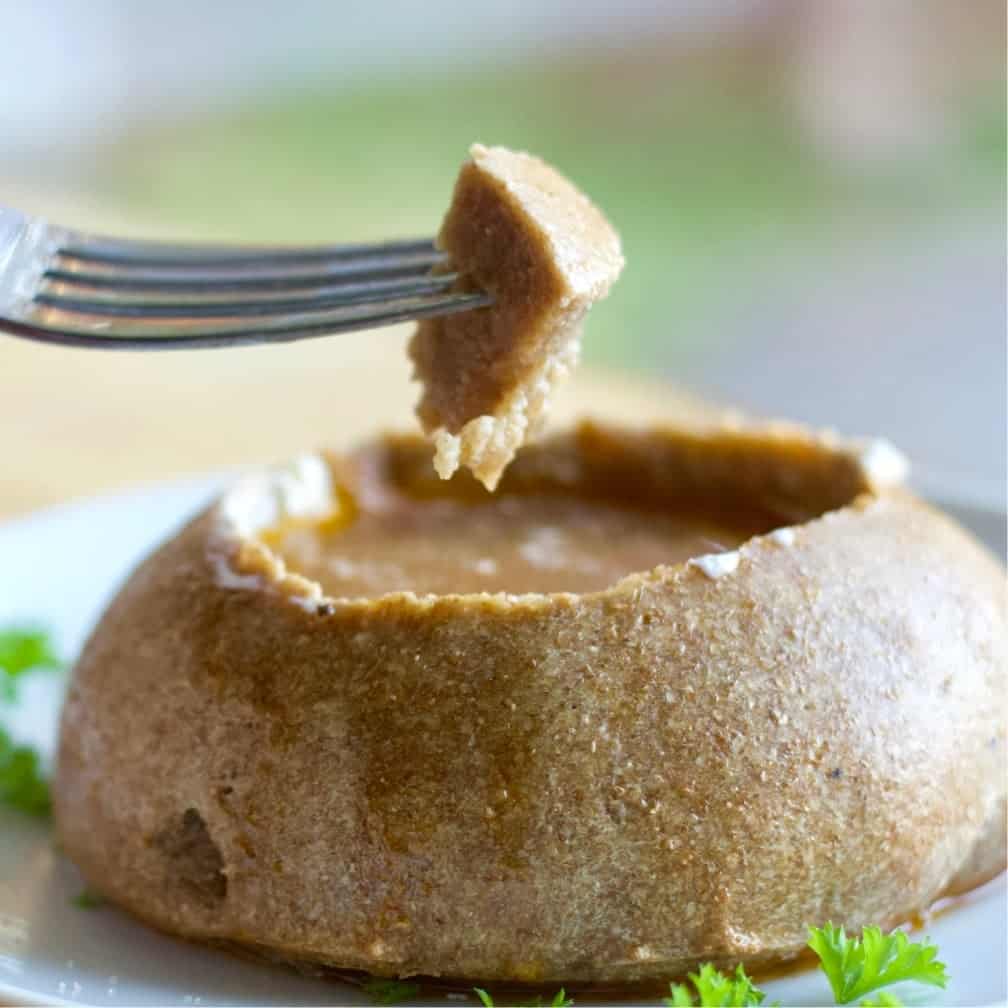 Dipping bread Bowl