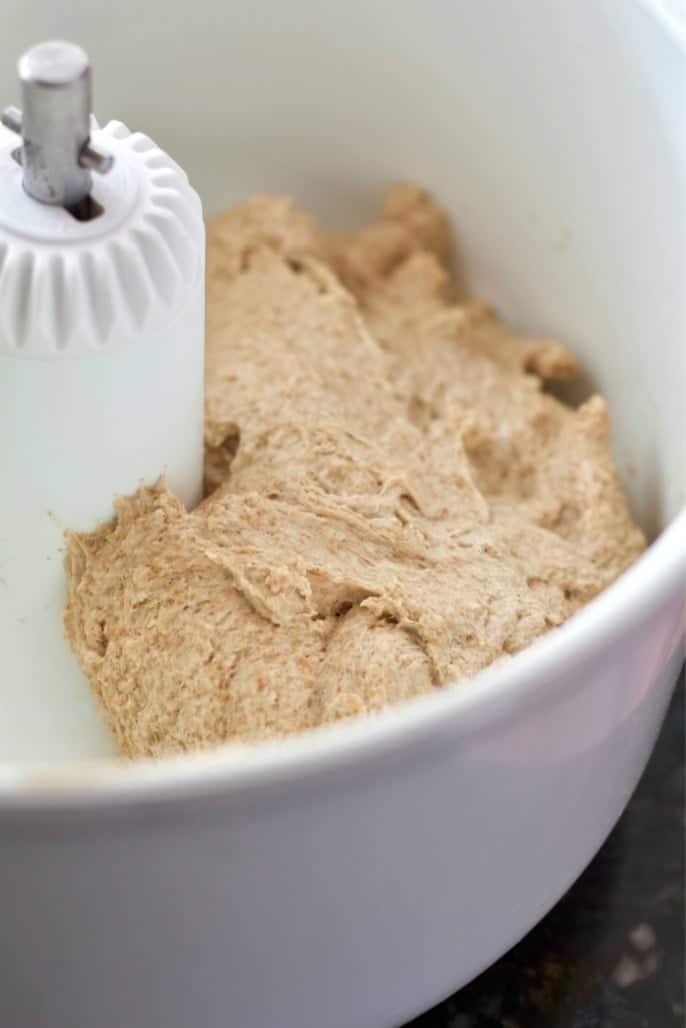 honey oat bread dough