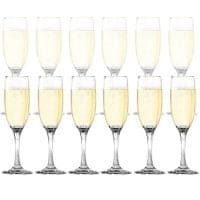 Dailyware&trade; Toasting Flutes (Set of 12), Elegant Style Glasses, Perfect for Special Occassions