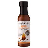 Simple Girl Organic Carolina Kick BBQ Sauce - 12oz - Low Calorie - Sugar-Free Diabetic/Vegan Friendly - Gluten/Fat/MSG Free - Vinegar Based - Compatible with Most Diet Plans